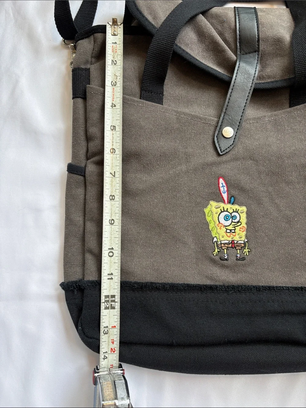 Field & Co. Canvas SpongeBob Tote with Black Trim